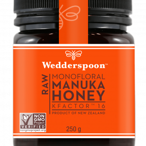 Pravi manuka med - Wedderspoon KFactor™ 16 - surovi Manuka med s 75% cvetnega prahu od manuke 250 g