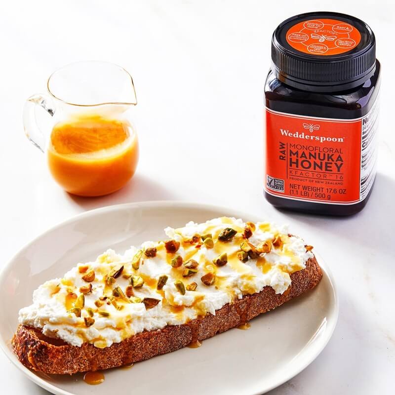 Wedderspoon manuka med - uporaba - na toastu