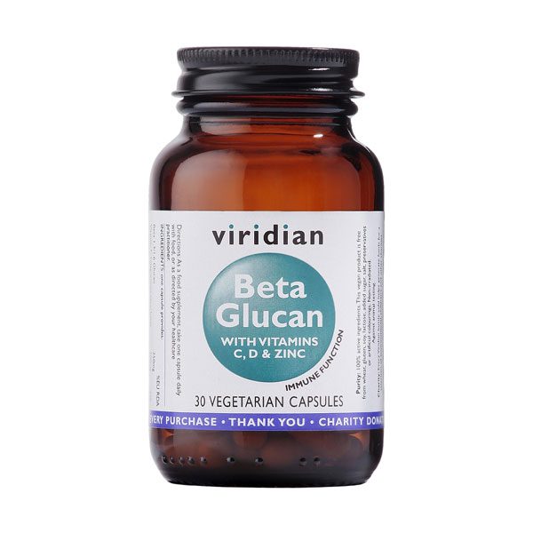 Beta glukan z vitaminoma C, D in cinkom Viridian