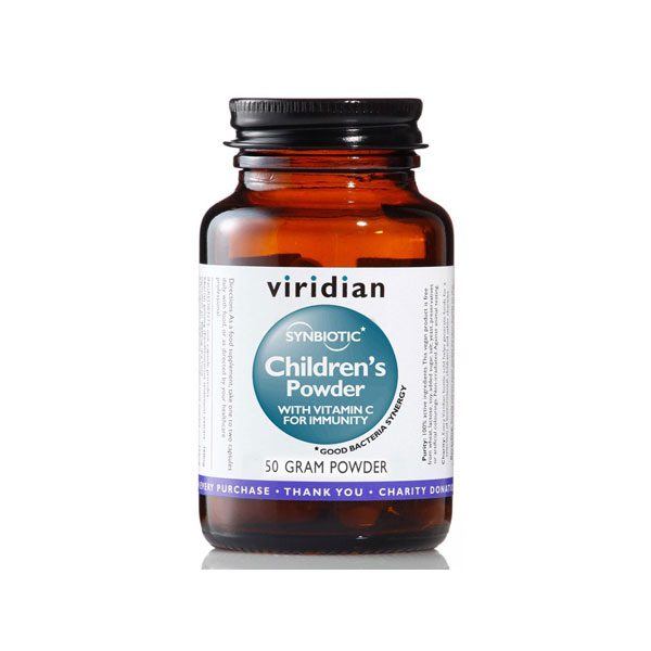 Otroški probiotiki v prahu z vitaminom C Viridian