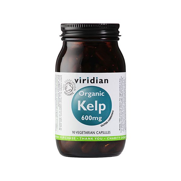 Ekološki Kelp, 600 mg Viridian, 90 kapsul