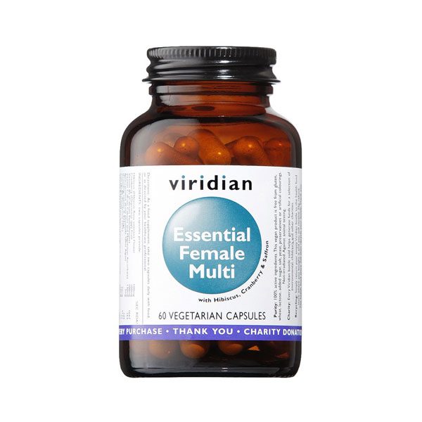Esencialni ženski multivitamini Viridian 60 kapsul