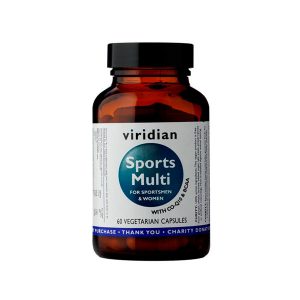 Športni multivitamini in minerali Viridian 60 kapsul
