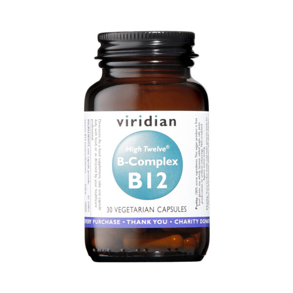 B-kompleks + B12 Viridian, 30 kapsul