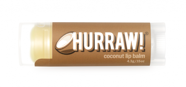 Balzam za ustnice Hurraw Kokos, 4,3 g