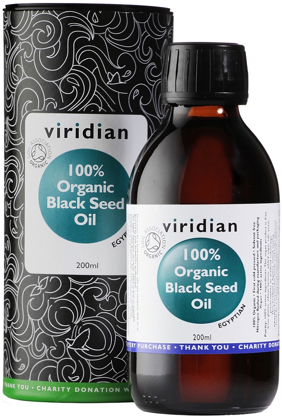 Ekološko olje črne kumine Viridian, 200 ml