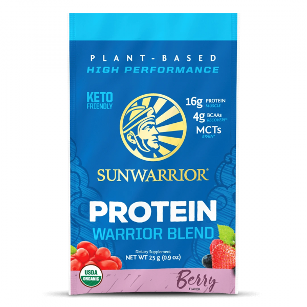 Sunwarrior Warrior Blend rastlinski proteini - Jagodičevje, 25 g