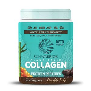 Veganski kolagen SunWarrior - okus čokoladni fudge, 500 g