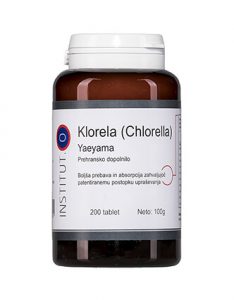 Klorela alga Yaeyama v tabletah - 200 tablet