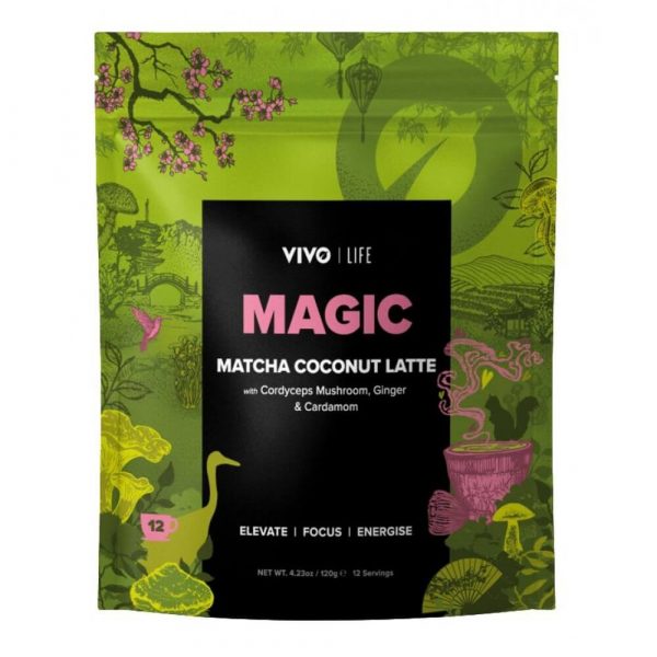 Matcha latte - Veganski latte napitek matcha in kokos Vivo Life Magic, 120 g