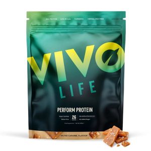 Veganski proteini Vivo Life Perform - Slana karamela, 988 g