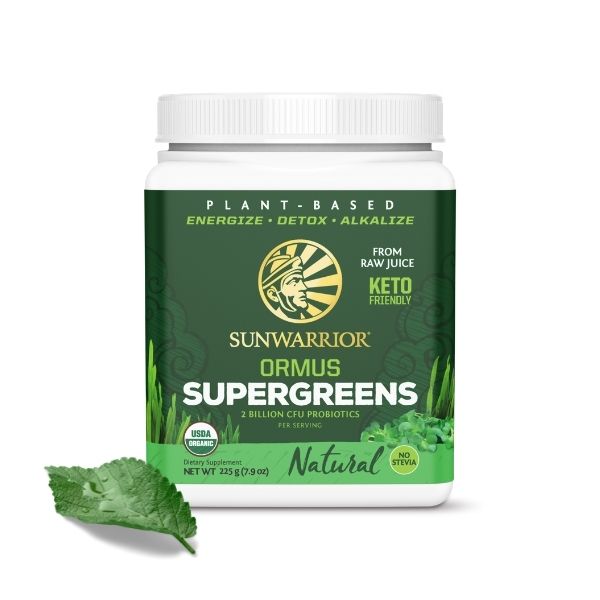 SunWarrior Ormus SuperGreens, naravni okus - eko, 225 g
