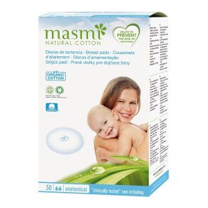 Prsne blazinice za dojenje iz certificiranega ekološkega bombaža Masmi