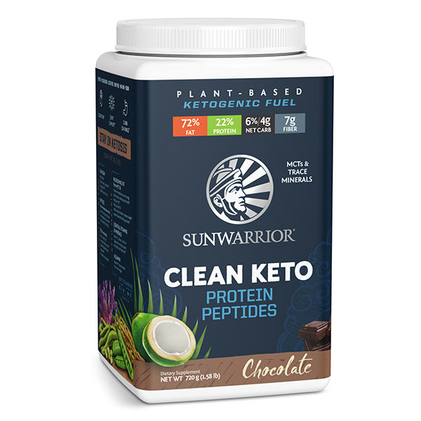 Sunwarrior Clean Keto veganski keto proteini - čokolada-2