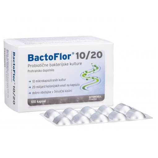 Bactoflor 10-20 probiotik 100 kapsul - embalaža