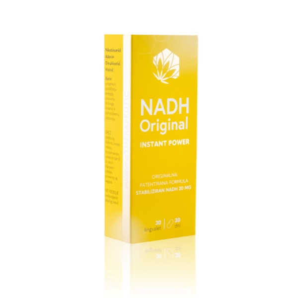 Eubioma NADH Original Instant Power - Stabiliziran NADH 20 mg, 30 pastil/60 pastil
