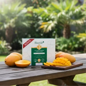 Biostile kolagen - Collagen powder s hialuronsko kislino, okus mango, 30 vrečk