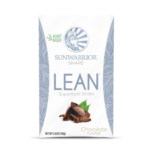 Sunwarrior Lean Meal Illumin8 mešanica za pripravo nadomestka obroka z okusom čokolade, 36 g
