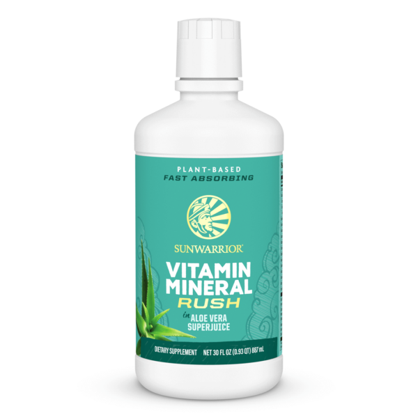 Sunwarrior Vitamin Mineral Rush - vitamini v tekočini s sokom aloe vere