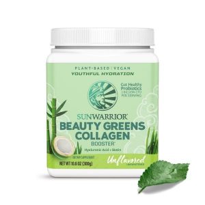Beauty Greens Kolagen Booster SunWarrior, naravni okus