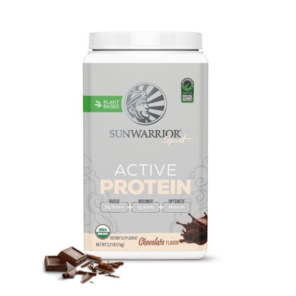 Sunwarrior Active rastlinski proteini z okusom čokolade