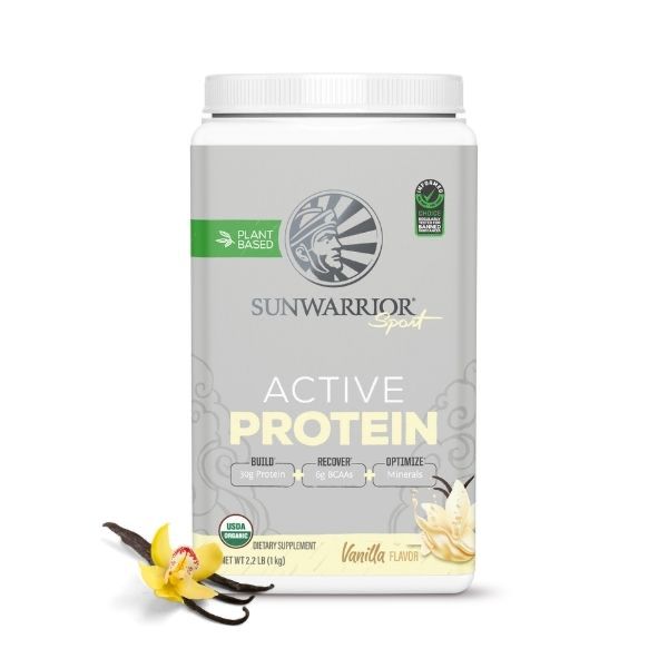 Sunwarrior Active rastlinski proteini z okusom vanilije