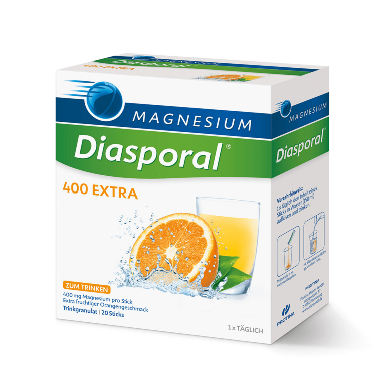 Magnesium-Diasporal 400 Extra • Granule za napitek • Nutriholis.si