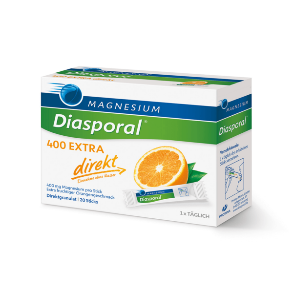 Magnesium-Diasporal 400 Extra Direkt 20 vrečk