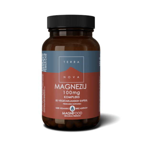 Terranova Magnezij 100 mg kompleks, 50 kapsul