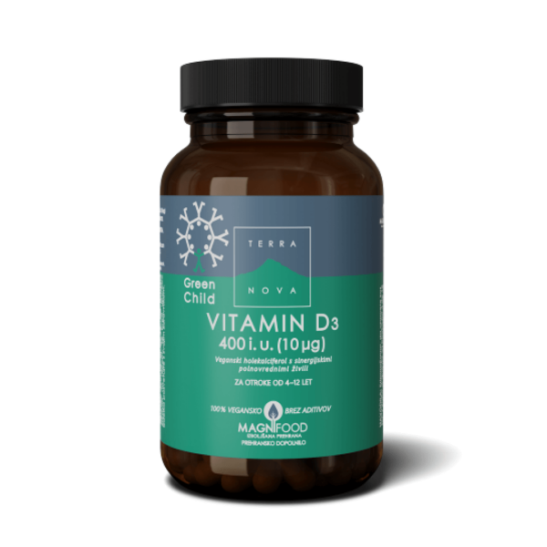Terranova Vitamin D3 400 IU za otroke kompleks