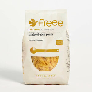 Freee Brezglutenske testenine svedrčki iz riža in koruze Doves Farm, eko