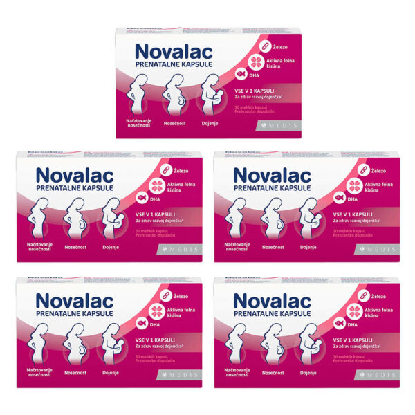 Paket 5x Novalac prenatalne kapsule