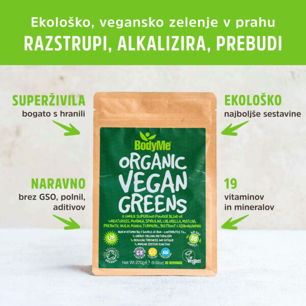 Bodyme Organic Vegan Greens prednosti