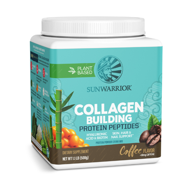SunWarrior collagen building protein peptides - coffee