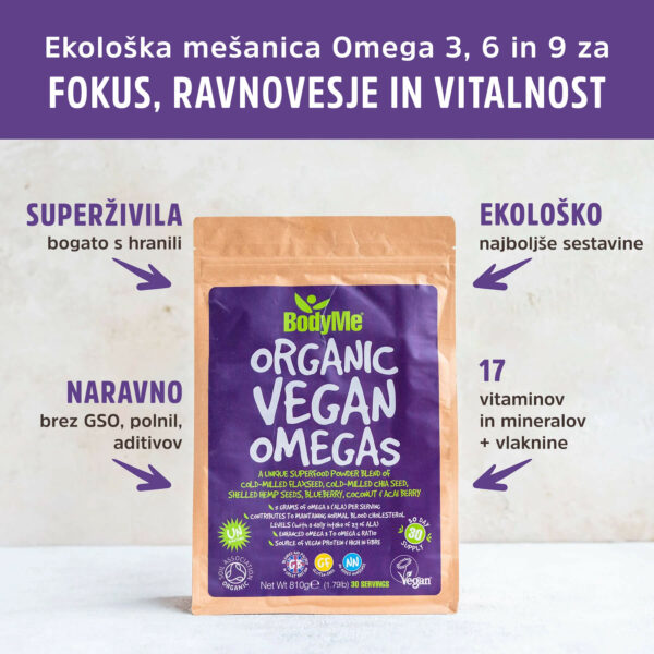 Bodyme Organic Vegan Omegas prednosti
