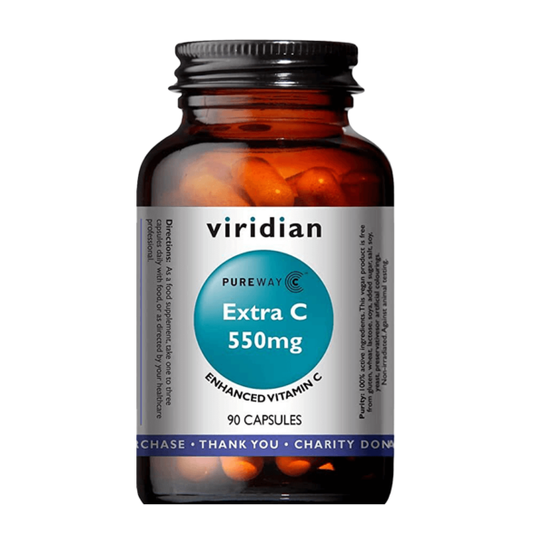 PureWay Extra C vitamin Viridian 550 mg, 90 kapsul