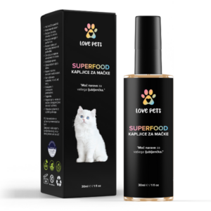 Love Pets - Superfood kapljice za mačke, 30 ml