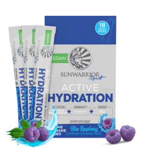 Sunwarrior Active Hydration – hidracijski napitek, okus modra malina