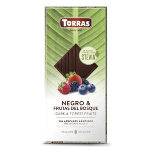 Torras temna čokolada brez sladkorja z gozdnimi sadeži, 125 g