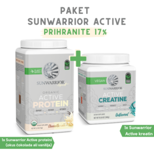 Akcijski paket Sunwarrior Active proteini + Kreatin