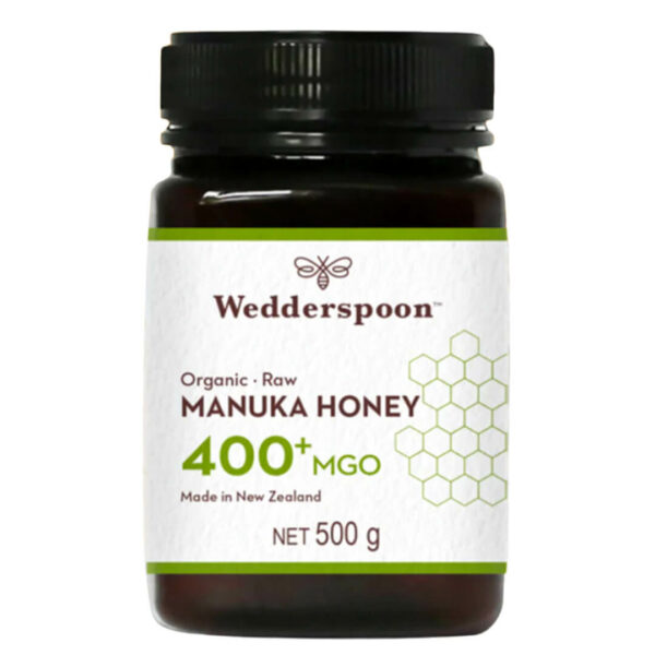 Wedderspoon surov in ekološki manuka med 400+ MGO 500 g