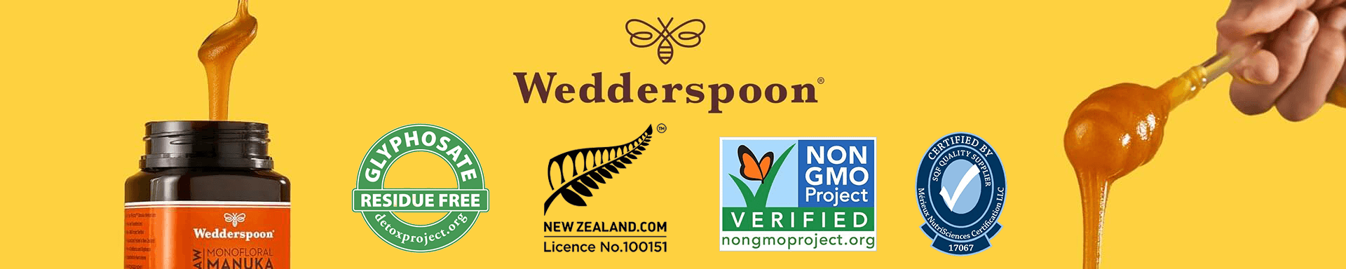 Wedderspoon manuka med certifikati