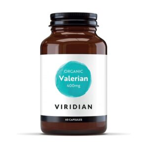Ekološka korenina baldrijana Viridian, 400 mg (60 kapsul)