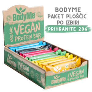 BodyME akcijski MIX paket proteinskih ploščic – 12 x 60 g
