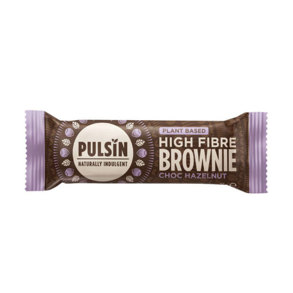 Pulsin Brownie tablica lešnik in čokolada, 35 g