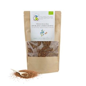 drobTinka Presna ekološka drobljena lanena semena, 280 g